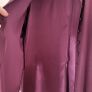 VINTAGE Ester Ken Paris burgundy long-line split panel blouse Sz L (Fit 12-14UK) Image 5
