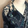 Susan Graver blue paisley blouse (XL) Image 2