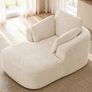 Softy Compressed Indoor Lounge Sofa Chair - Beige Image 9