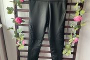leggings Bnwt pleather black leather leggings size large/xlarge