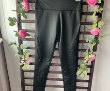 leggings Bnwt pleather black leather leggings size large/xlarge