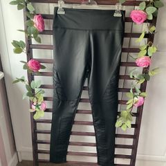 leggings Bnwt pleather black leather leggings size large/xlarge