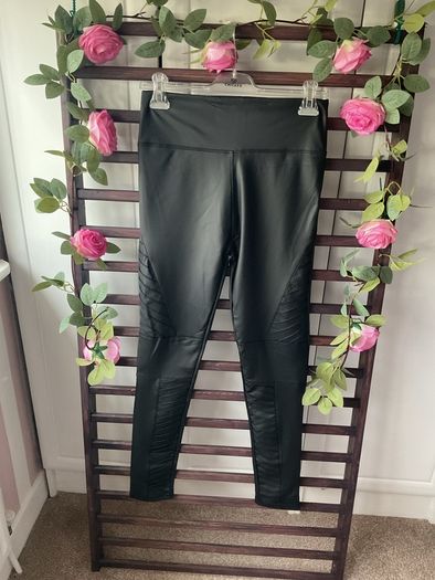 leggings Bnwt pleather black leather leggings size large/xlarge