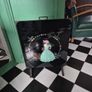 Vintage painted glass Art Deco fire screen Image 2
