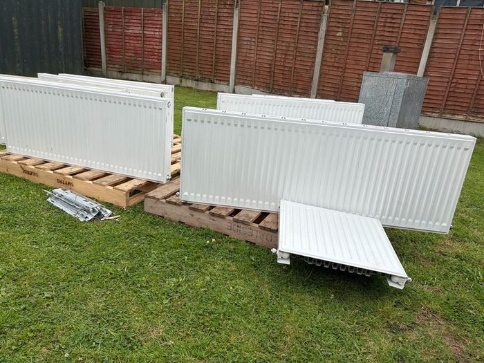 13 radiators for sale in excellent condition. Mostly double panel