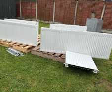 13 radiators for sale in excellent condition. Mostly double panel
