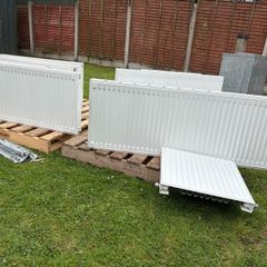 13 radiators for sale in excellent condition. Mostly double panel