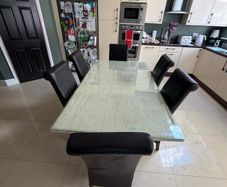 Marble Table & 6 Dining Chairs
