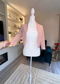 Ladies Peach Bolero Jacket from Quiz. Size UK 8 / EU 36
