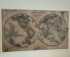 Canvas Art Map of the World