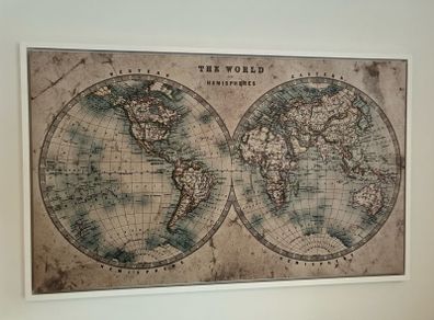 Canvas Art Map of the World