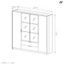 Wardrobe MILTON 223cm Image 4