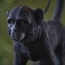 Black monkey table lamp. Image 3