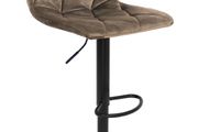 Ivory Luxe Velvet Bar Stool  Adjustable
