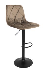 Ivory Luxe Velvet Bar Stool  Adjustable