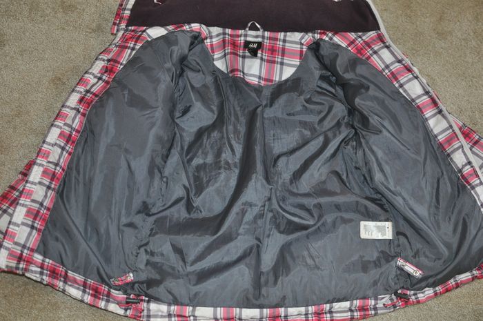 H&M girls quilted warm waterproof jacket size 10 - 11 years, 146cm