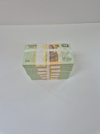 Egyptian Bank Notes - 50 Piastres x 1000