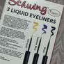 The balm 3 full size liner set black, blue, gold new Image 2