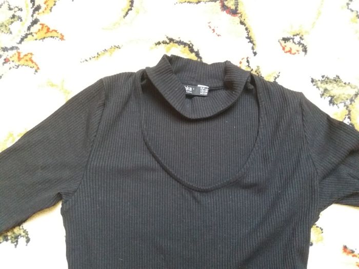 Ladies top Bershka S black new