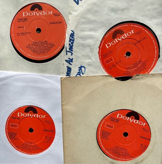 Shakatak 4 Irish release singles in vg+ condition 3 euros each or all 4 for 10 euros