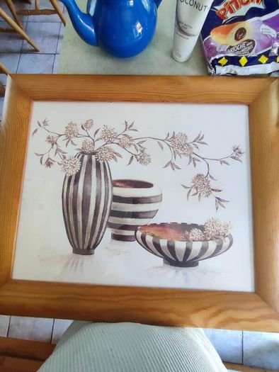 Lovely Framed Still Life Print  By Claudia Ancilotti.