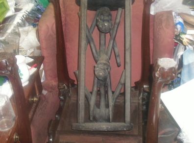 antique african stool