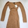 Bardot Brown Knit Cutout Midi Dress RRP 120E Image 4