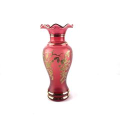 Vintage Czechoslovakian glass vase