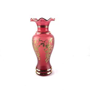 Vintage Czechoslovakian glass vase