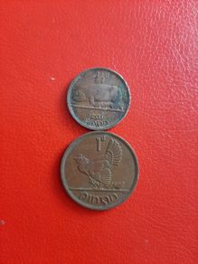 1965 Irish Halfpenny and Penny