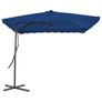 Outdoor Parasol with Steel Pole Blue 250x250x230 cm Image 7