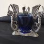 Heavy Pewter Dragon Candle Holder Image 4