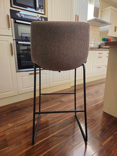 Bar stools set of 3 beige