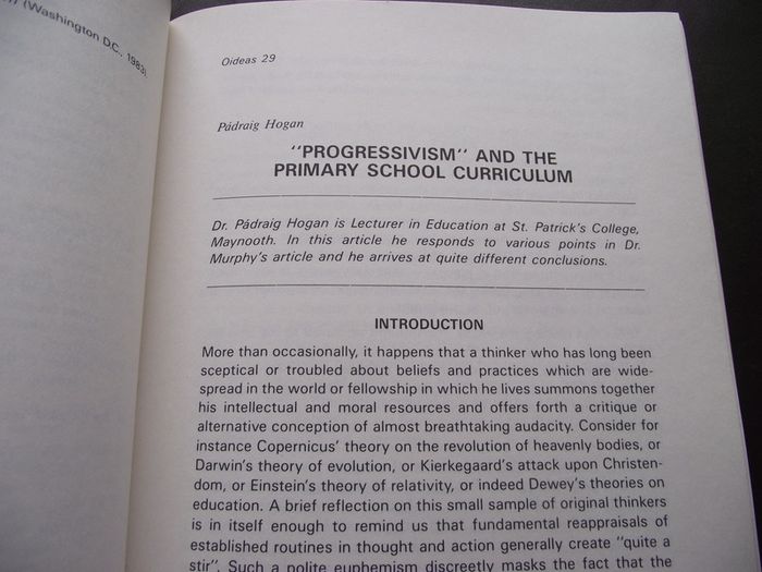 Department of Education Journal 'Oideas' autumn 1986, N29