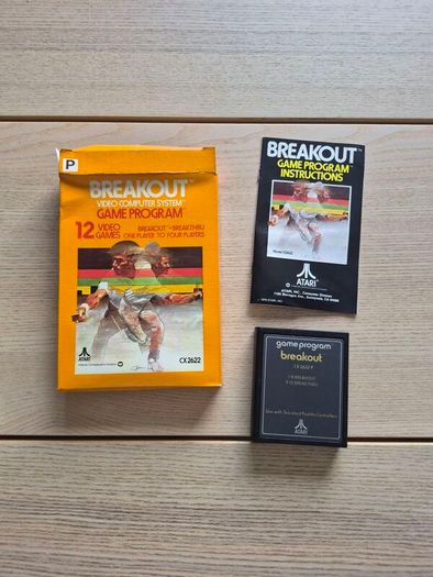 Breakout Atari 12 Video Games box