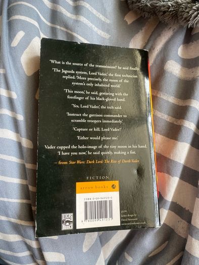 Paperback star wars book: the rise of Darth Vader