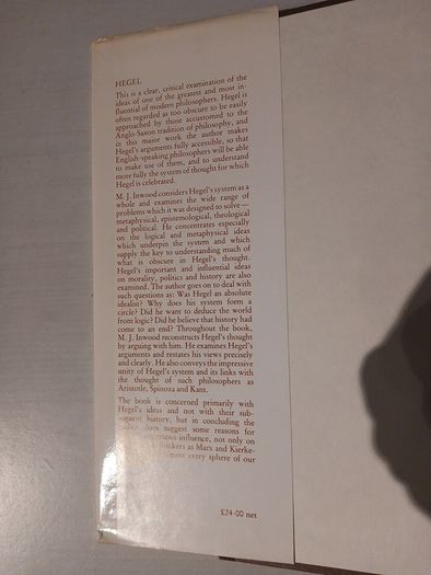 Hegel by M.J. Inwood