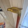 Vintage walking stick solid brass eagle head Image 7