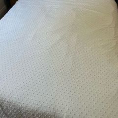 IKEA Grey Double Bed and Grey Bedside Tables