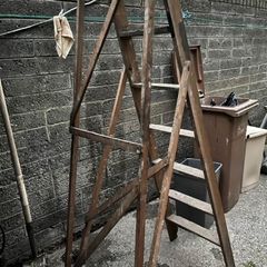 old pine ladder