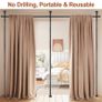 Brand New Freestanding Room Divider Rod No-To Drill Folding Screen -121-304cm x 71-289cm. Image 5
