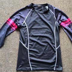 rash guard elasticity compression long sleeve top mma bjj