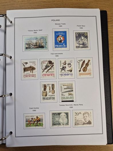Poland stamps in album 1984 -1996