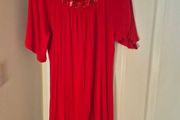 Red dress with jewel detail - size 12