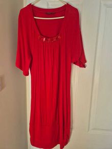Red dress with jewel detail - size 12