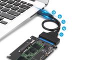 M.2 NGFF or MSATA to SATA 3.0 Adapter USB 3.0 to 2.5 SATA Hard Disk 2 in 1 Converter Reader Card with Cable for PC Laptop