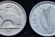 [#425] - Ireland 1967 | 3 Pence | Irish 3d | Hare | KM.12a | MS