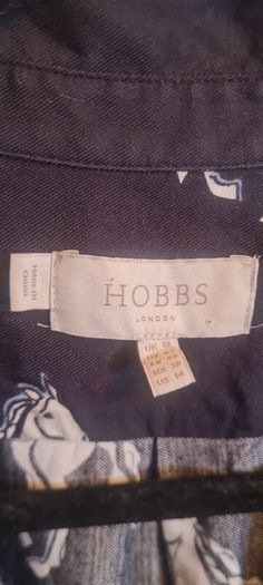 Hobbs viscose shirt dress pockets