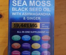sea moss and black seed oil , ashwagandha, ginger
