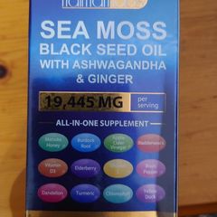 sea moss and black seed oil , ashwagandha, ginger